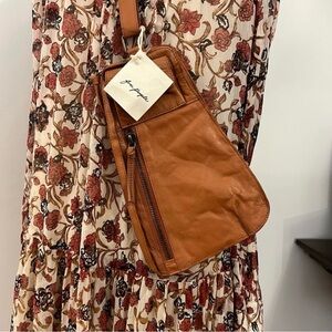 Free People Jagger Leather Sling Bag
